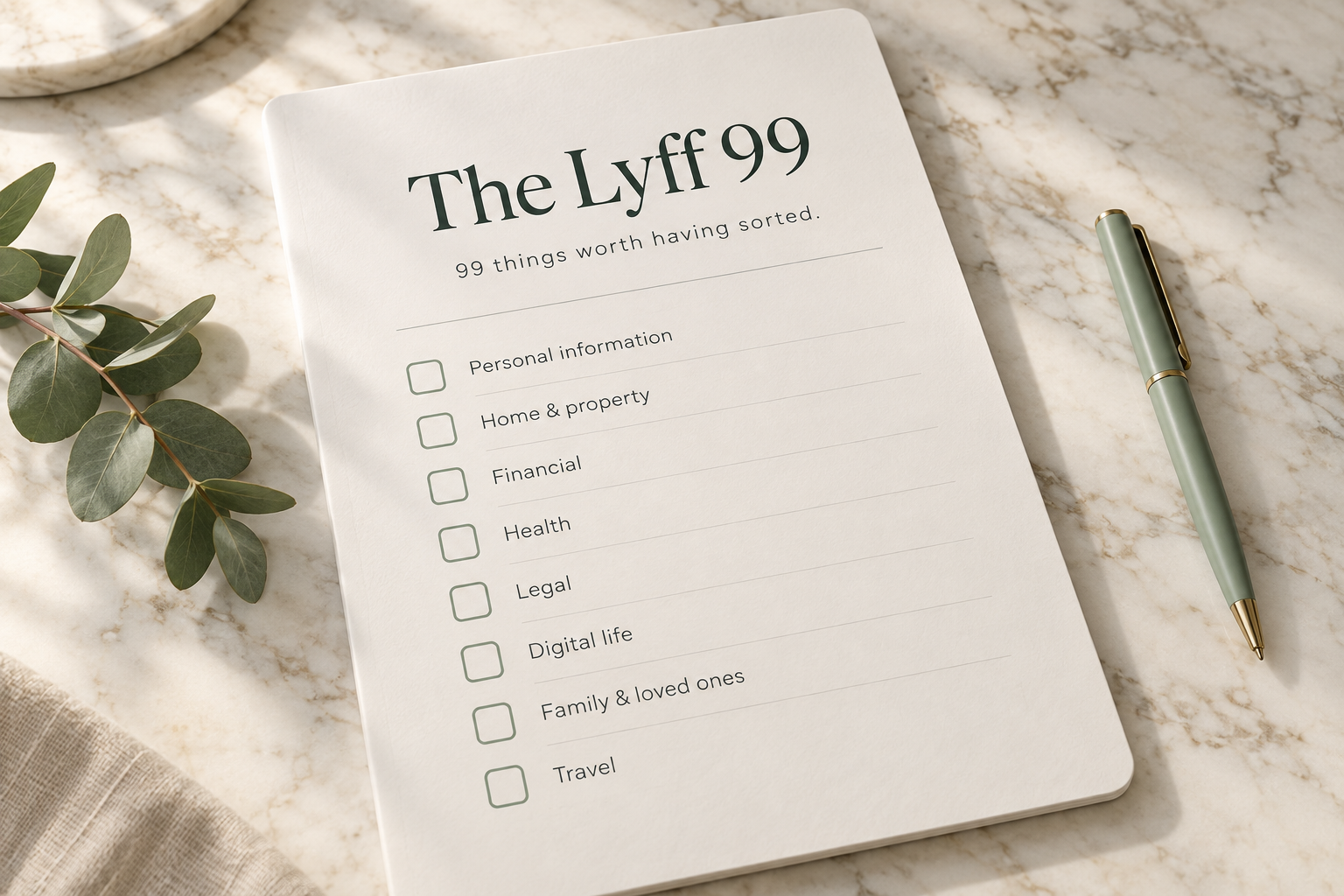 The Lyff 99 practical checklist